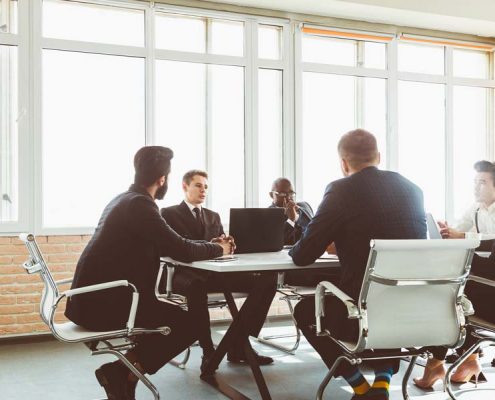 Associés de SCI en meeting