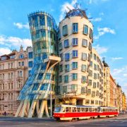 Bâtiment à Prague atypique
